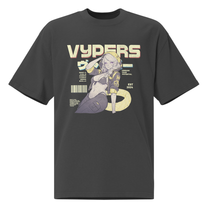 Thunder Waifu - Oversized faded tee